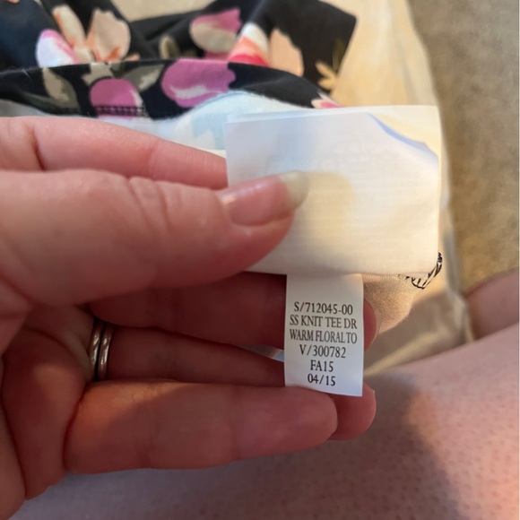 Old Navy L Floral Short Sleeve Knit Tee Dress NWT - Picture 5 of 7